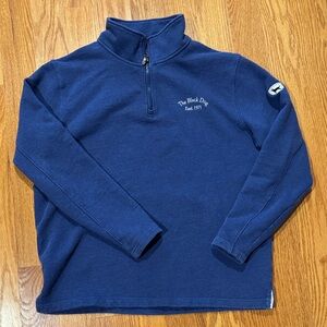 EUC The Black Dog Quarter Zip Logo Sweatshirt